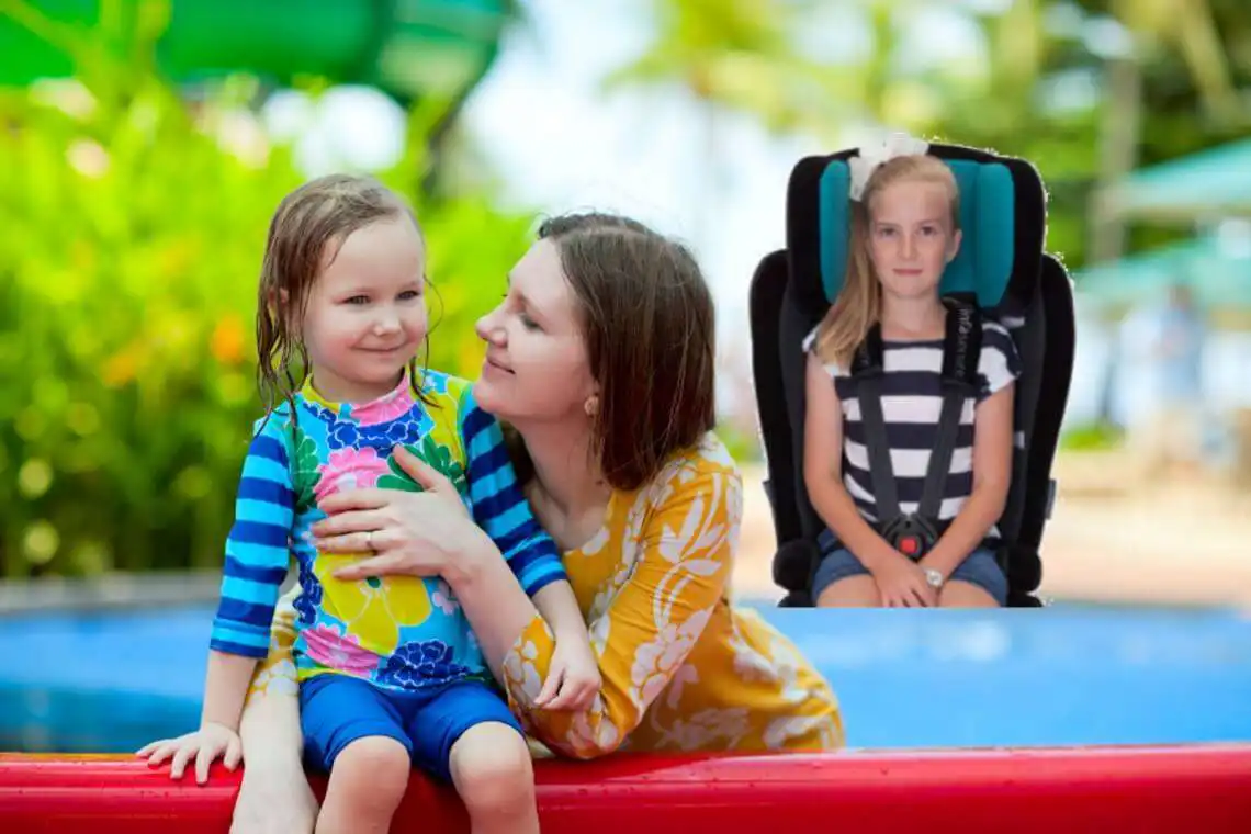 Extended harnessing car seat hire melbourne – fully harnessed booster for 12 months to 8 years