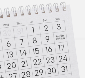 Ashburton baby capsule booking calendar