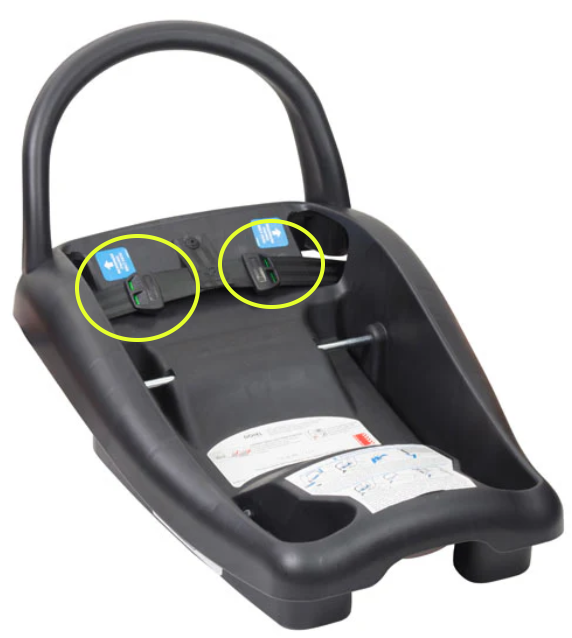 Mico plus capsule isofix base with easy-to-see green tension indicator